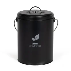 Livoo seau à compost de cuisine 6l noir - mes154n
