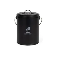 Livoo seau à compost de cuisine 6l noir - mes154n
