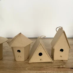 Lot de 6 nichoirs en carton à personnaliser