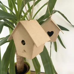 Lot de 6 nichoirs en carton à personnaliser