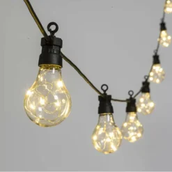 LOTTI - Guirlande lumineuse guinguette 10 ampoules fil de lumière micro led étanche lotti