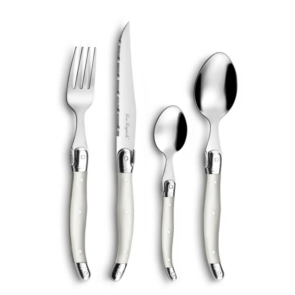 LOU LAGUIOLE - Tradition - ménagère 24 pièces perle