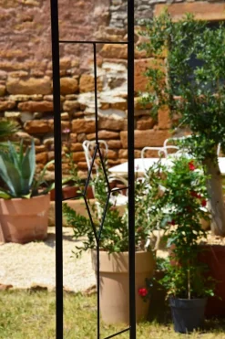 LOUIS MOULIN - Arche basics tube rond 16 vitrail - 130x40x250 cm - noir