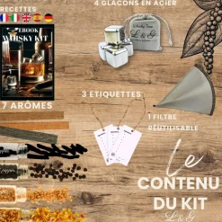 LOUISE & GASTON - Kit découverte aromatisation whisky arrangé