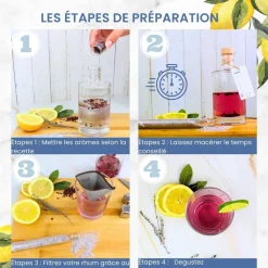 LOUISE & GASTON - Kit découverte aromatisation Gin