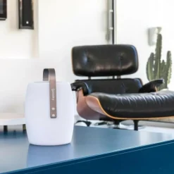 LUMISKY - Lampe enceinte bluetooth sans fil - - lucy play - h31 cm - led blanc et multicolore dimmable