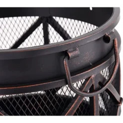 LUND - Foyer 2 en 1 avec poignées noir