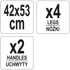 LUND - Foyer 2 en 1 avec poignées noir