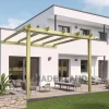 MADERLAND - Pergola en bois adossée - modèle lloret - 510 x 300 cm