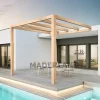 MADERLAND - Pergola en bois adossée - modèle burgos - 600 x 400 cm