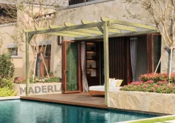 MADERLAND - Pergola en bois adossée - modèle narbonne - 510 x 420 cm