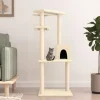 MAISON EXCLUSIVE - Arbre à chat avec griffoirs en sisal crème 123 cm