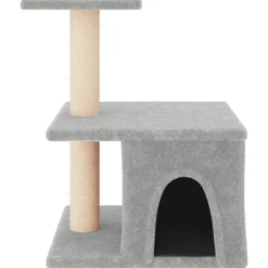 MAISON EXCLUSIVE - Arbre à chat avec griffoirs en sisal gris clair 48 cm