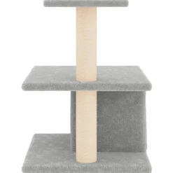 MAISON EXCLUSIVE - Arbre à chat avec griffoirs en sisal gris clair 48 cm