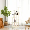 MAISON EXCLUSIVE - Arbre à chat avec griffoirs en sisal crème 153 cm