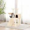 MAISON EXCLUSIVE - Arbre à chat avec griffoirs en sisal crème 82 cm