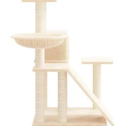 MAISON EXCLUSIVE - Arbre à chat avec griffoirs en sisal crème 82 cm