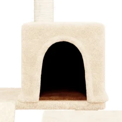 MAISON EXCLUSIVE - Arbre à chat avec griffoirs en sisal crème 82 cm