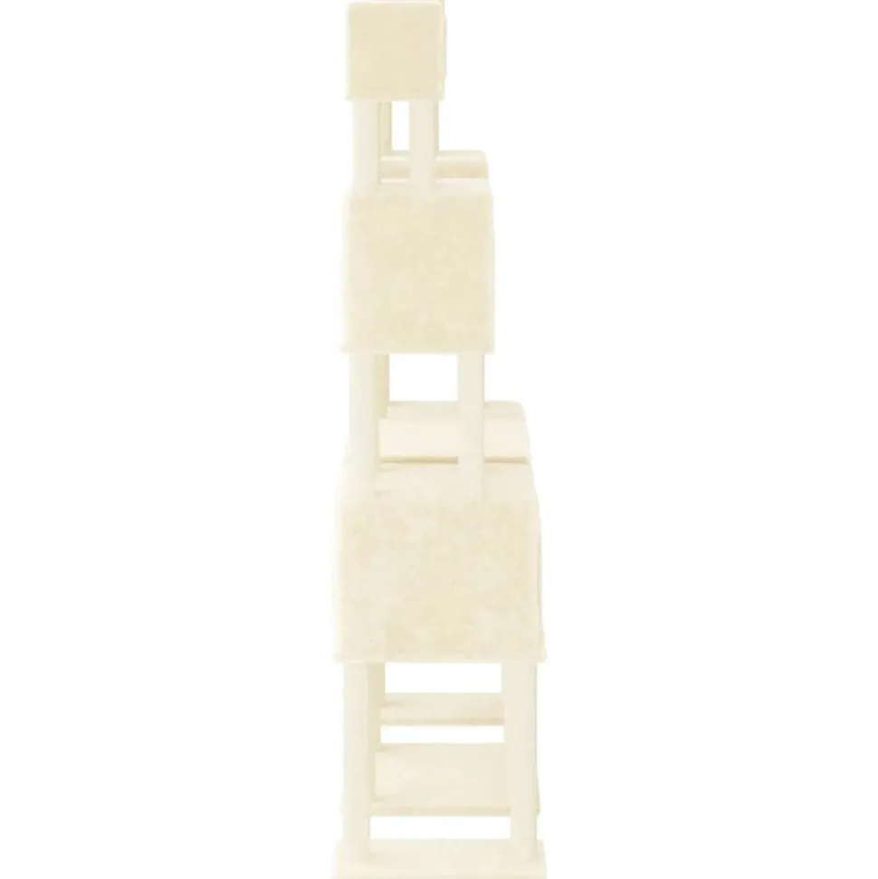 MAISON EXCLUSIVE - Arbre à chat avec griffoirs en sisal crème 199 cm