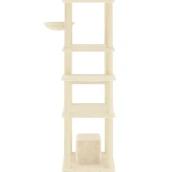 MAISON EXCLUSIVE - Arbre à chat avec griffoirs en sisal crème 154 cm