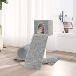 MAISON EXCLUSIVE - Arbre à chat avec griffoir en sisal gris clair 59 cm