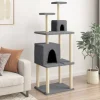 MAISON EXCLUSIVE - Arbre à chat avec griffoirs en sisal gris foncé 167 cm