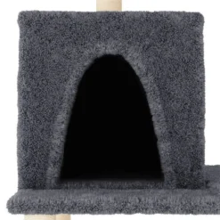 MAISON EXCLUSIVE - Arbre à chat avec griffoirs en sisal gris foncé 167 cm