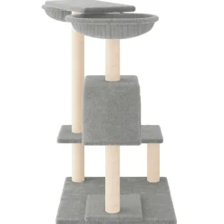 MAISON EXCLUSIVE - Arbre à chat avec griffoirs gris clair 82 cm