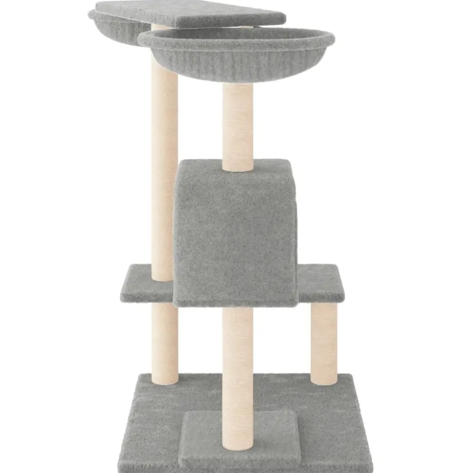 MAISON EXCLUSIVE - Arbre à chat avec griffoirs gris clair 82 cm