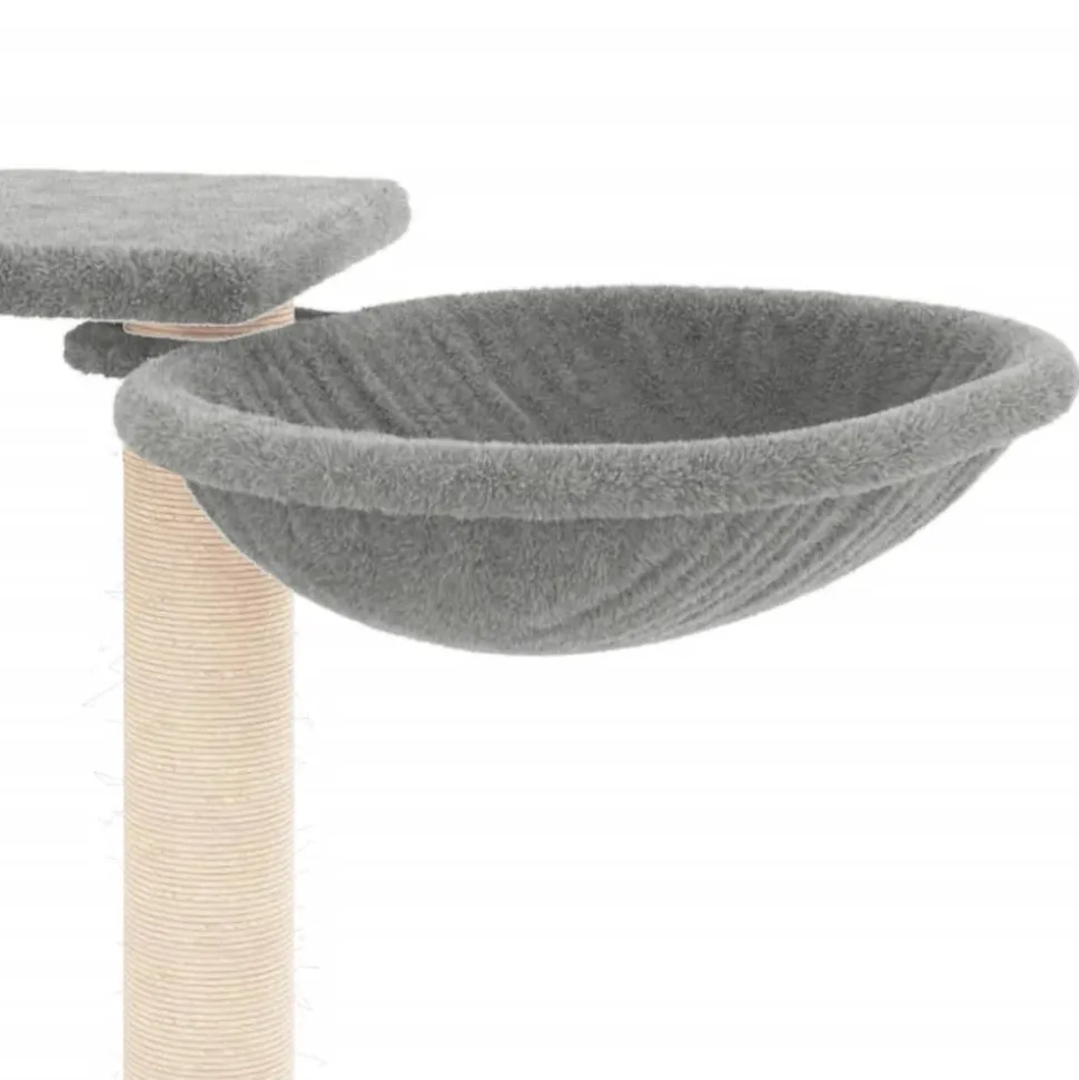 MAISON EXCLUSIVE - Arbre à chat avec griffoirs gris clair 82 cm