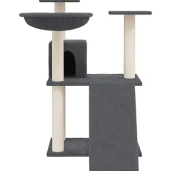 MAISON EXCLUSIVE - Arbre à chat avec griffoirs en sisal gris foncé 83 cm