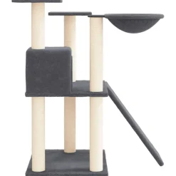 MAISON EXCLUSIVE - Arbre à chat avec griffoirs en sisal gris foncé 83 cm