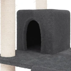 MAISON EXCLUSIVE - Arbre à chat avec griffoirs en sisal gris foncé 83 cm