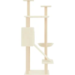 MAISON EXCLUSIVE - Arbre à chat avec griffoirs en sisal crème 153 cm