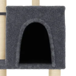 MAISON EXCLUSIVE - Arbre à chat avec griffoirs en sisal gris foncé 97 cm