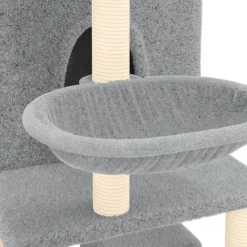 MAISON EXCLUSIVE - Arbre à chat avec griffoirs en sisal gris clair 180 cm