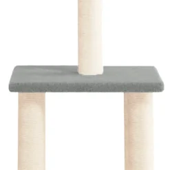 MAISON EXCLUSIVE - Arbre à chat avec griffoirs en sisal gris clair 85,5 cm