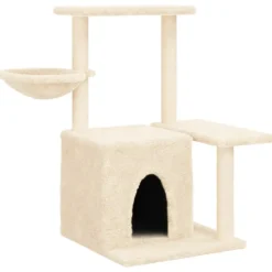 MAISON EXCLUSIVE - Arbre à chat avec griffoirs en sisal crème 83 cm