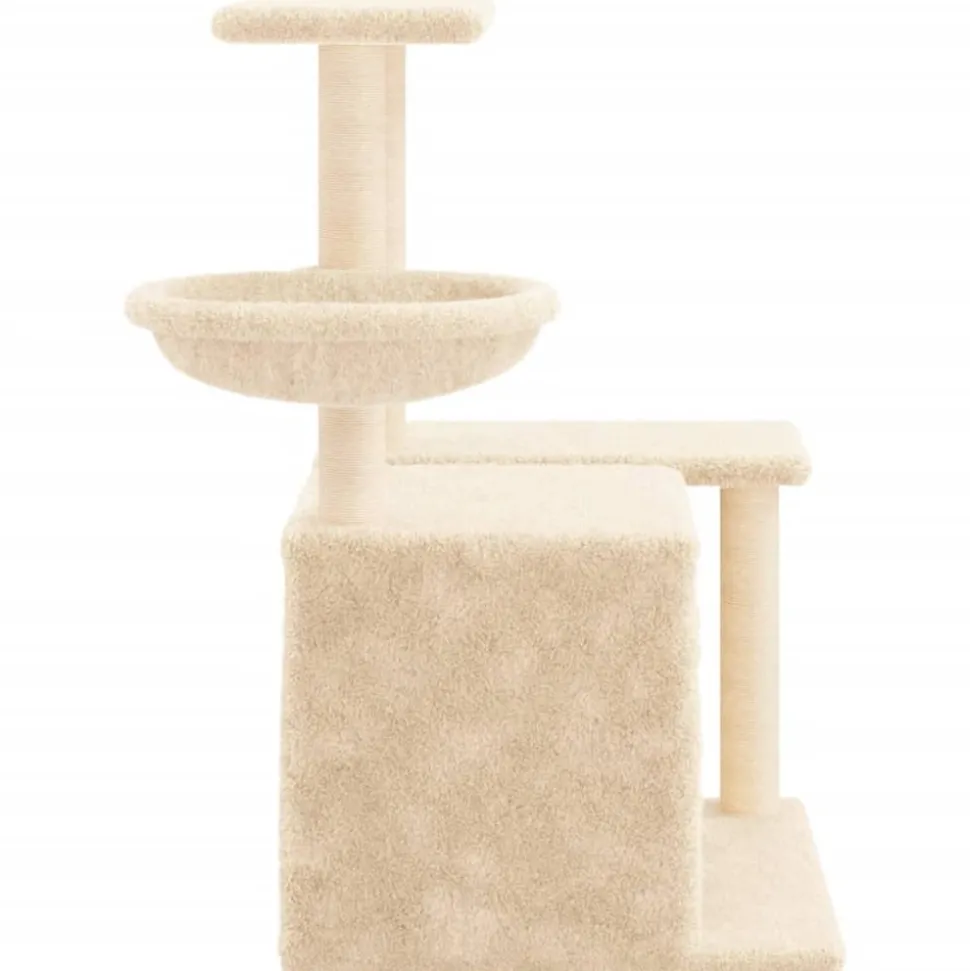 MAISON EXCLUSIVE - Arbre à chat avec griffoirs en sisal crème 83 cm