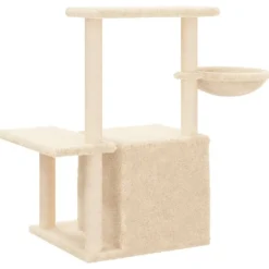 MAISON EXCLUSIVE - Arbre à chat avec griffoirs en sisal crème 83 cm