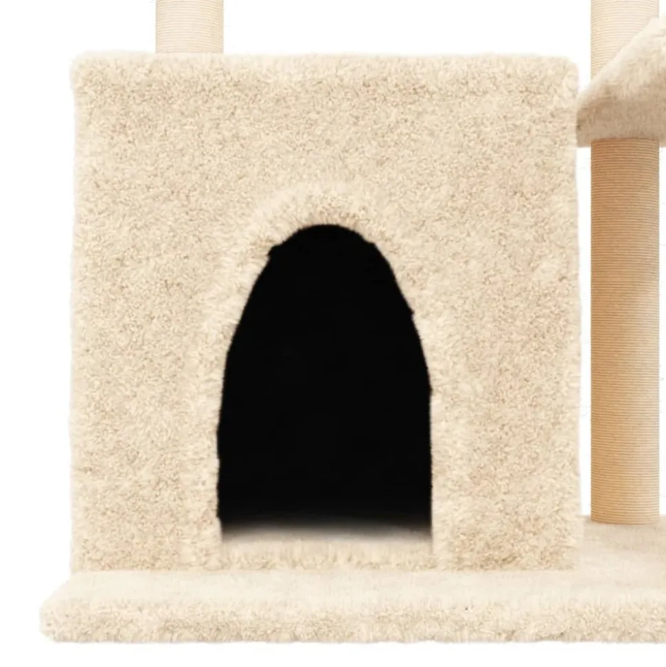 MAISON EXCLUSIVE - Arbre à chat avec griffoirs en sisal crème 83 cm
