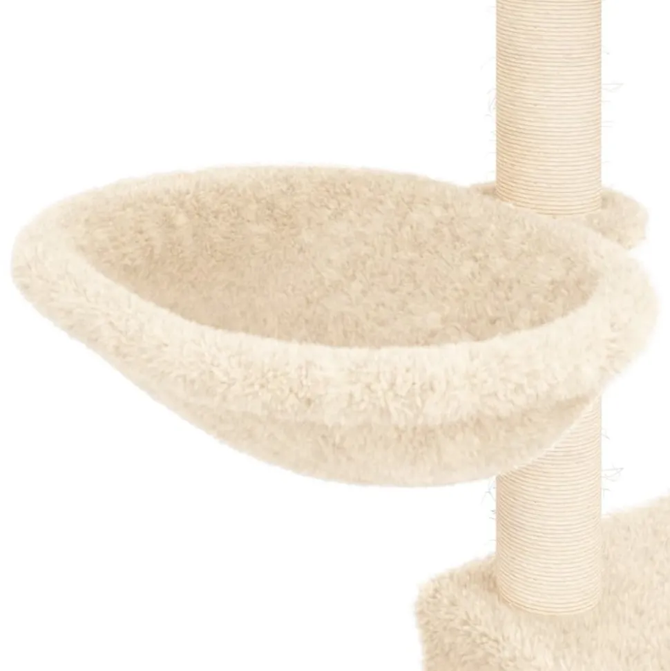 MAISON EXCLUSIVE - Arbre à chat avec griffoirs en sisal crème 83 cm