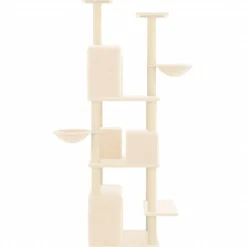 MAISON EXCLUSIVE - Arbre à chat avec griffoirs en sisal crème 180 cm