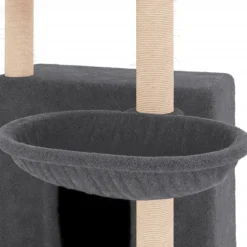 MAISON EXCLUSIVE - Arbre à chat avec griffoirs en sisal gris foncé 132 cm