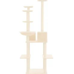 MAISON EXCLUSIVE - Arbre à chat avec griffoirs en sisal crème 167 cm
