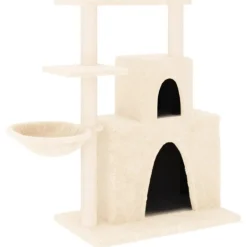 MAISON EXCLUSIVE - Arbre à chat avec griffoirs en sisal crème 83 cm