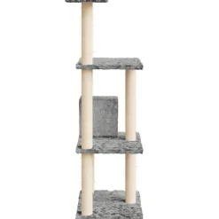 MAISON EXCLUSIVE - Arbre à chat avec griffoirs en sisal gris clair 119 cm