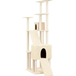 MAISON EXCLUSIVE - Arbre à chat avec griffoirs en sisal crème 190 cm