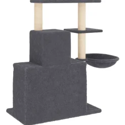 MAISON EXCLUSIVE - Arbre à chat avec griffoirs en sisal gris foncé 83 cm