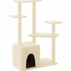 MAISON EXCLUSIVE - Arbre à chat avec griffoirs en sisal crème 107,5 cm